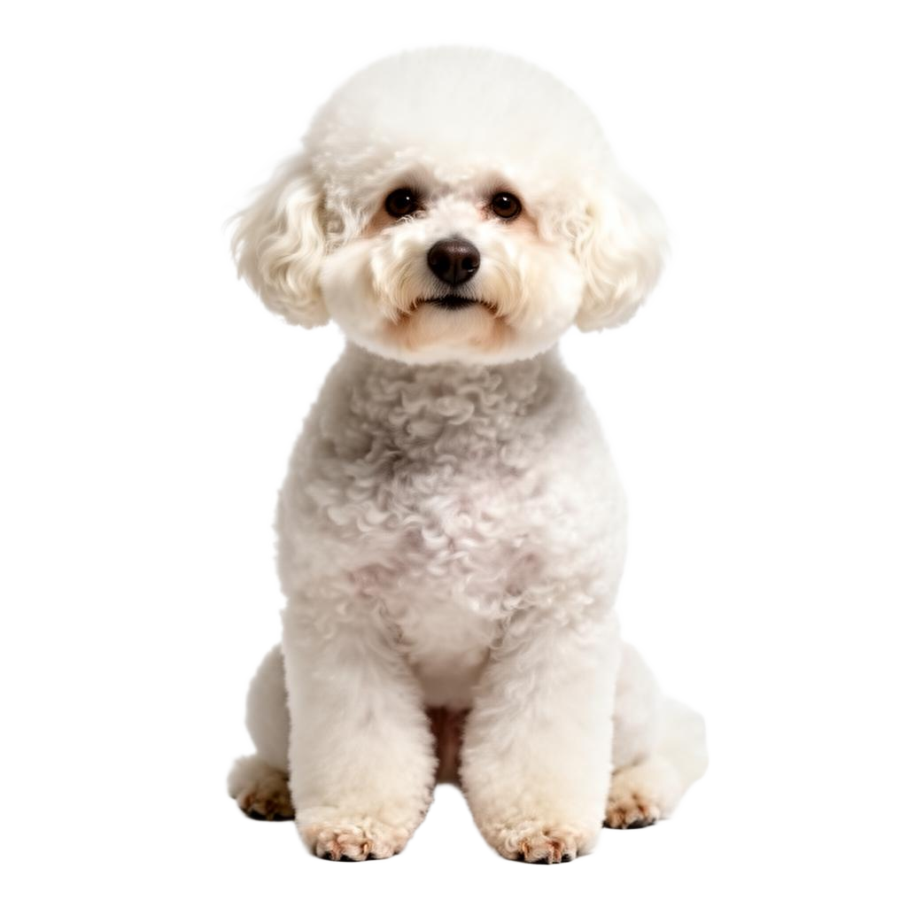 Freshly groomed bichon frise